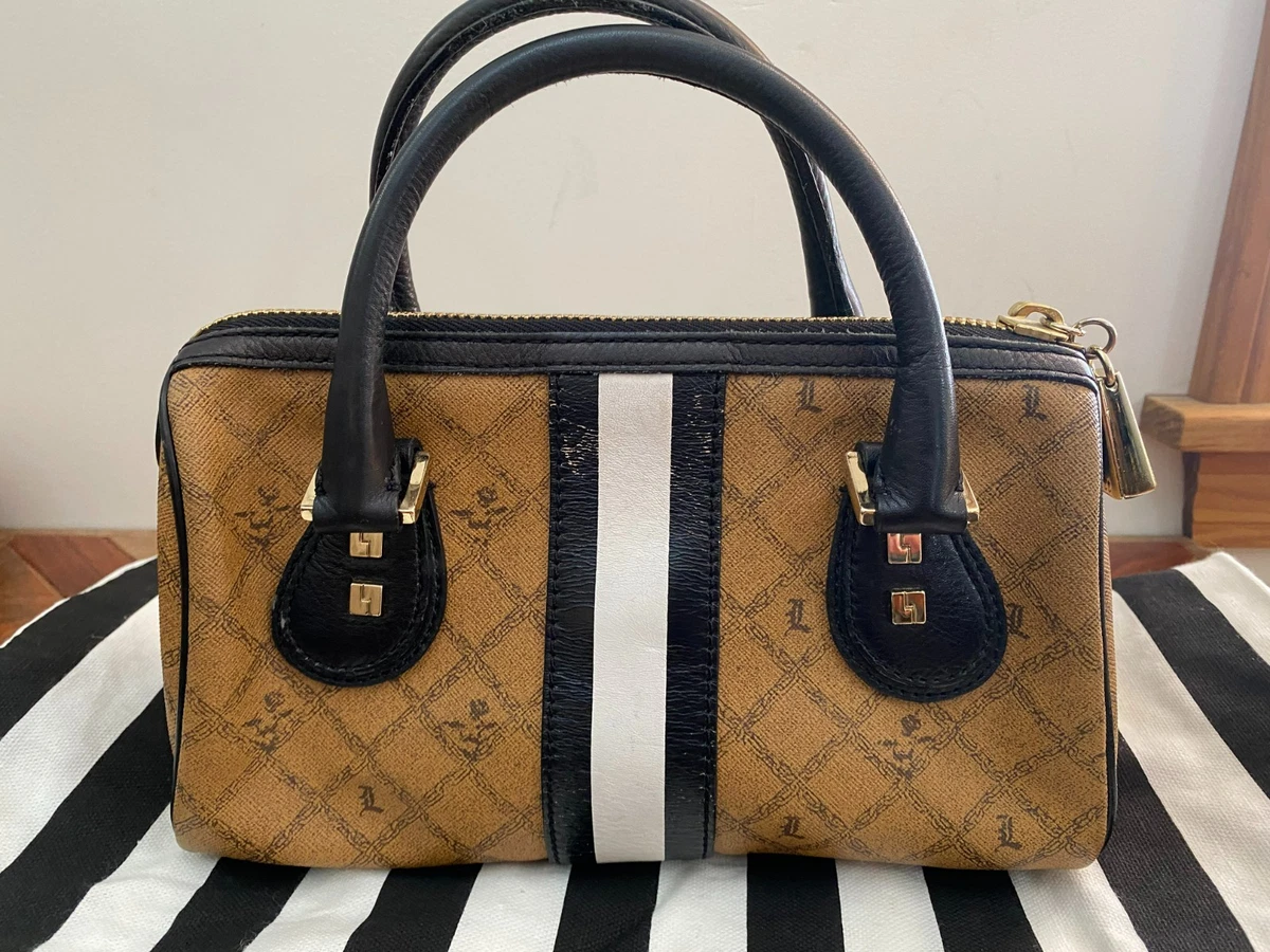 L.A.M.B. Gwen Stefani Satchel/Top Handle Bag PVC Exterior  L.A.M.B. Black and Brown Satchel main image 0