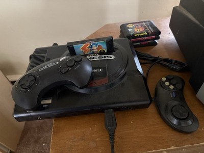 Sega Genesis model 1 console bundle w/2 controllers + 4 games