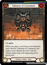 Talisman of Cremation - EVR189 - Everfest - NM - 1st Edition Cold Foil
