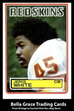 1983 Topps Jeris White #201 Washington Redskins NFL Football