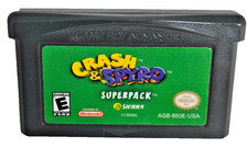 Crash & Spyro Superpack Game Boy Advance GBA Authentic Cartridge Tested Working