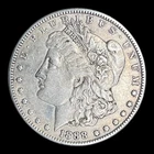 1888 Morgan Silver Dollar, VF+