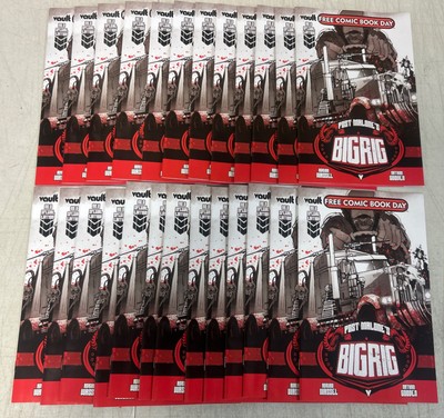 Lot of 25 FCBD 2025 Post Malone's Big Rig #0 Unstamped Post Malone Vault Comics