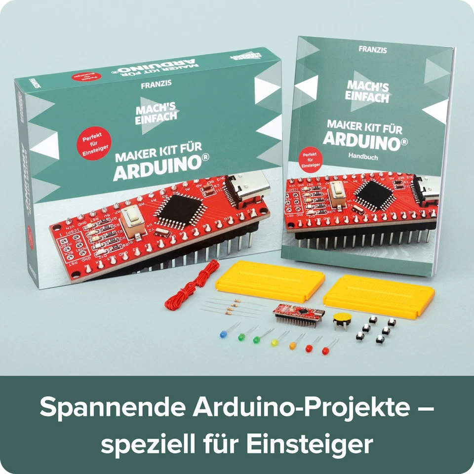 Maker Kit für Arduino® Elektronik Projekte mit Arduino Programmieren FRANZIS - Bild 3 von 4