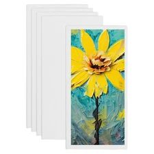 Canvas Boards for Painting, 8x16" Cotton Canvas Panels(White, Pack of 5)