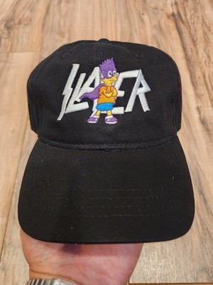 Slayer Bart Simpson Hat Metal 80s 90s Inspired