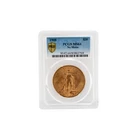 1908 No Motto MS64 PCGS $20 90% Gold St Gaudens Double Eagle Coin