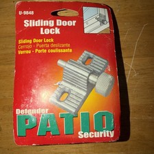 U-9848 Defender Security Patio Sliding Door Locks Twist In. New Old Stock