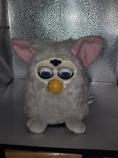 Furby Snowball 1998 White Blue Eyes Vintage Tiger Electronics EYES LOOSE WORKING