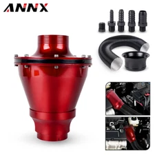 Universal 70mm Cold Air Intake System Air Filter Kit Red Auto Car
