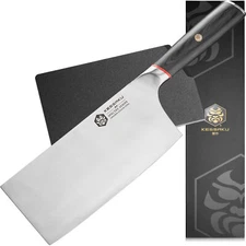 Kessaku 7" Meat Cleaver Butcher Knife - Spectre Series - AUS-8 Stainless Steel