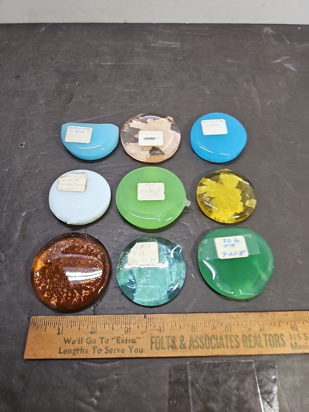 Fenton Glass Factory Color Samples Lot of 9, From 1970s1990s (571) eBay