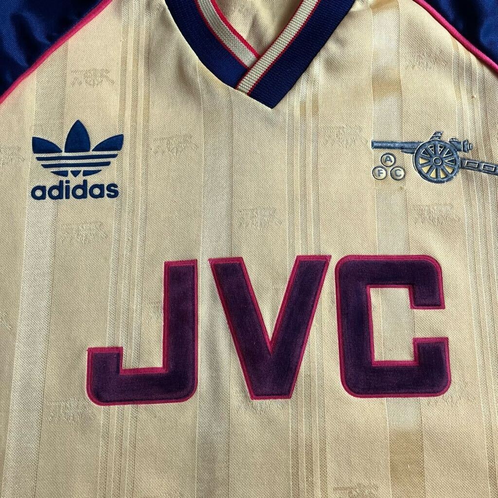 Arsenal 1988-91 Away Sz 42-44 Football Shirt Jersey LONDON Vintage