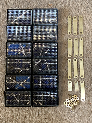 12 X 0,5V 16MA SOLARMODULE PLUS MESSINGSTECKER 6V 200MA SCHRAUBKLEMMEN