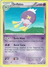 Pokemon Carte XY Chaudière à Vapeur Numéro 47/114 Drifblim Anglais