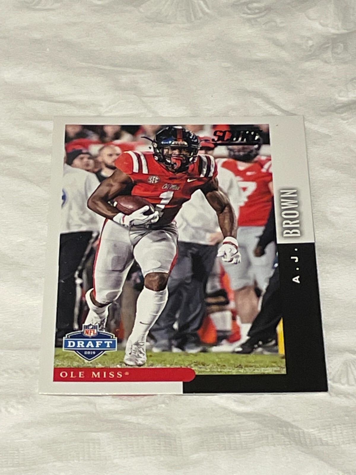 2019 Score NFL Draft #DFT-10 A.J. Brown RC - Ole Miss Rebels