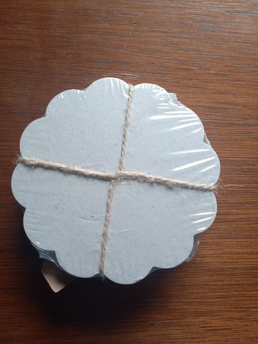 Chalkboard Coasters 4 Count With Chalk - Picture 2 of 4
