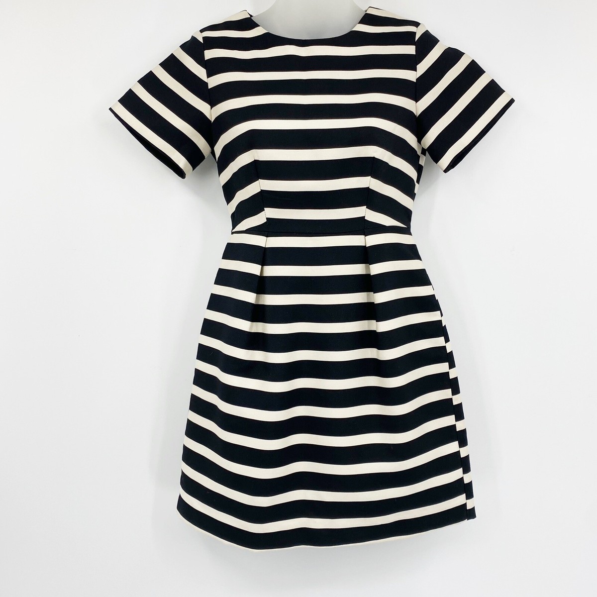 h&m striped skater dress H&M Divided Skater Dress Size 2 Womens Short Sleeve Jersey Knit A Line