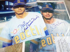 Dick Baney auto 1969 SEATTLE PILOTS ROOKIE signed autographed RC Miguel Fuentes 