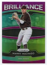 2020 Panini Prizm Brilliance Purple Prizm - #B-9 - Manny Machado - Padres