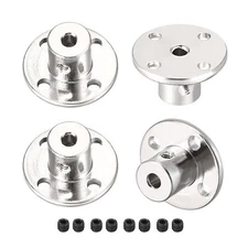 3mm Inner Dia H12*D10 Rigid Flange Coupling Guide Shaft Coupler Motor DIY 4Pcs
