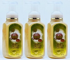 3 Bath  Body Works WHITE COCONUT CARAMEL Gentle Clean Foaming Hand Soap 8.75 oz