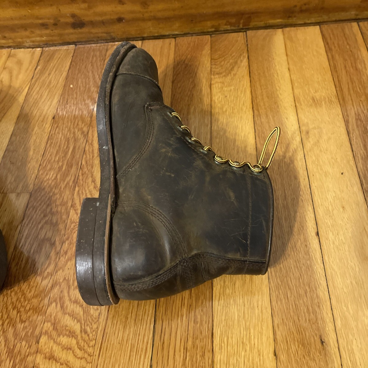 LL Bean Chippewa Boots Katahdin Iron Works Brown Leather 
