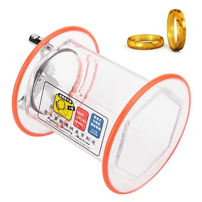3kg Rotary Tumbler Surface Polisher Jewelry Polishing Barrel Transparent  Tumbler