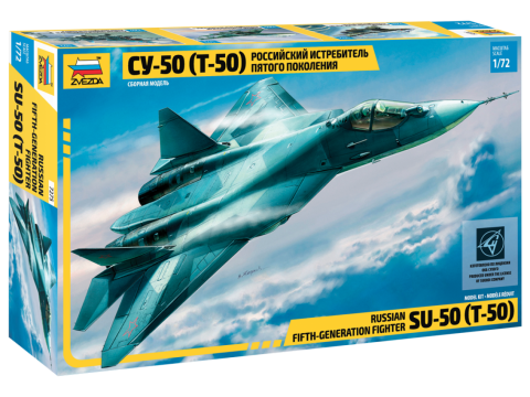 ZVEZDA 7275 Sukhoi Su-50 T-50 Russian Fifth Generation Fighter Kit 1/72 - Picture 1 of 1