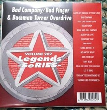 LEGENDS KARAOKE CDG BAD COMPANY,BAD FINGER,BACHMAN TURNER ORCH. 202 16 SONGS