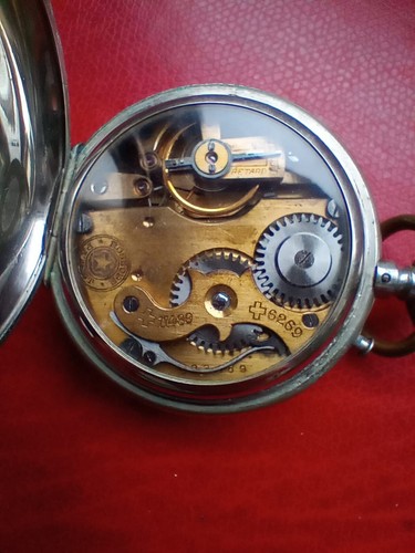 ANTIKE VINTAGE TASCHENUHR ROSKOPF WILLE FRERES - Bild 11 von 12