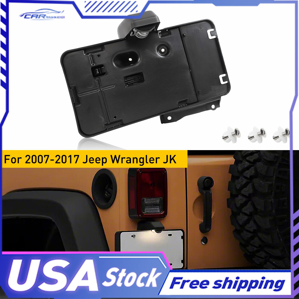 JK Wrangler 07-17 Rear License Plate Light Mount Bracket