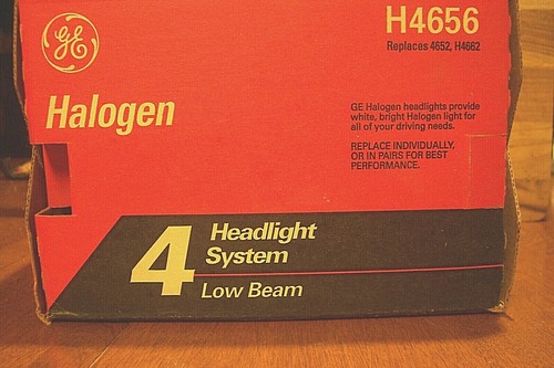 GE Halogen AUTO HEADLAMP H4656 (2A1) LOW BEAM, Replaces 4652/H4662 in 4-lamp NEW - Picture 6 of 6