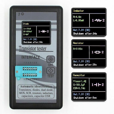 1.8'' TFT LCD Transistor Tester Diode Triode Checker Capacitance Meter LCR ESR