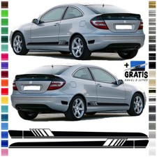 Auto Seitenstreifen, Aufkleber-Set komp. mit Mercedes C-Klasse CL203 Edition One