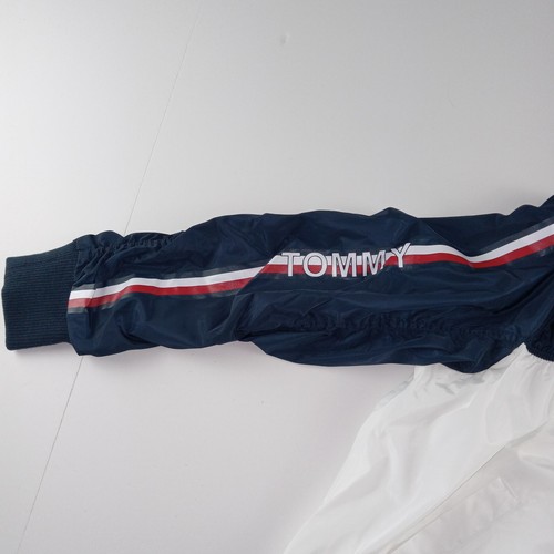 Tommy Hilfiger Colorblock Hooded Jacket Women's Size Medium White Windbreaker - Picture 4 of 9