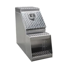 Aluminum Tool Box Step Saddle Kenworth Peterbilt 12" Lx 25" W x28"H Freightliner
