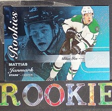 MATTIAS JANMARK  /199 RC 2015-16 Showcase Flair Blue Ice ROOKIES #48 Dallas Star