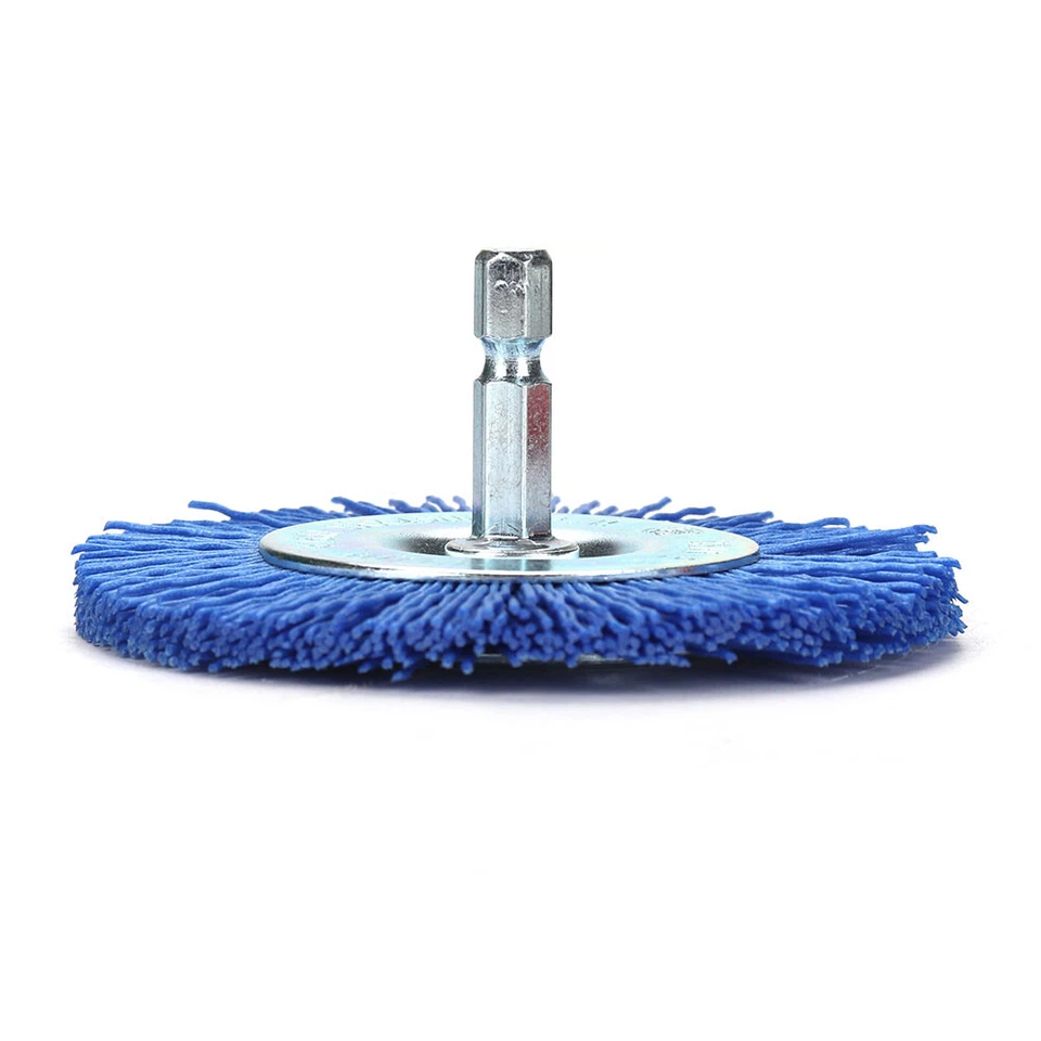 75mm Nylon Abrasive Filament Brush With 1/4'' Shank For Rotary Tool 120/240 Grit - Image 4 of 4