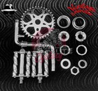 VINTAGELOWRIDER CHROME CRANK PACKAGE TWISTED PEDALS 20" CRUISER/LOWRIDER BICYCLE