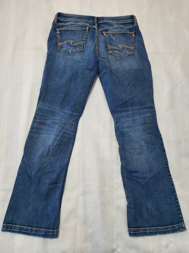 Silver Jeans Co. Elyse Mid-Rise Slim Bootcut Jeans 28Wx31L B2 - Picture 6 of 8