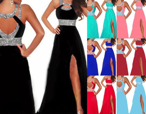 Vestiti Donna - Abiti Lunghi Sera Damigella Ballo - Eleganti per Sposa  Cerimonia | eBay