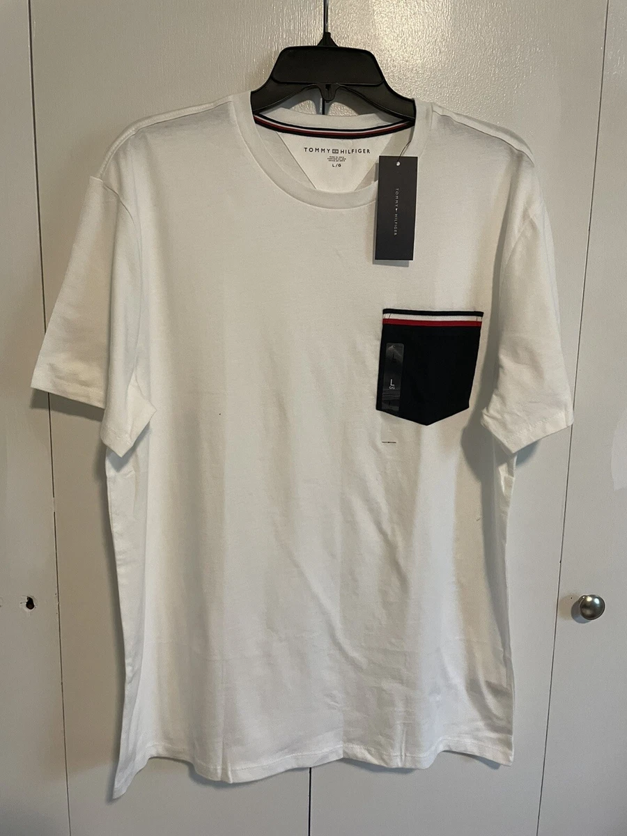 Mens TOMMY HILFIGER t-shirt white L Brand new! Original tag still on | eBay