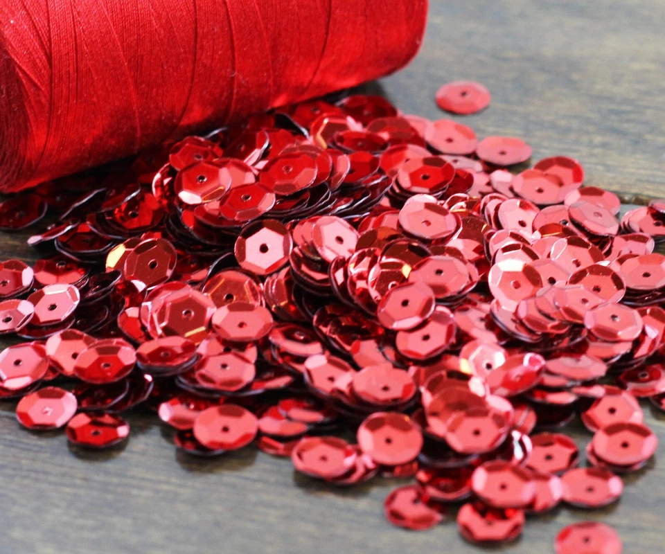 ОТДЕЛЬНЫЕ ЧАШКИ БЛЕСТКИ - МЕТАЛЛИЧЕСКИЙ - 720/УПАКОВКА - 4 ММ И 6 ММ 24 ЦВЕТА - THREADART - Изображение 2 из 4