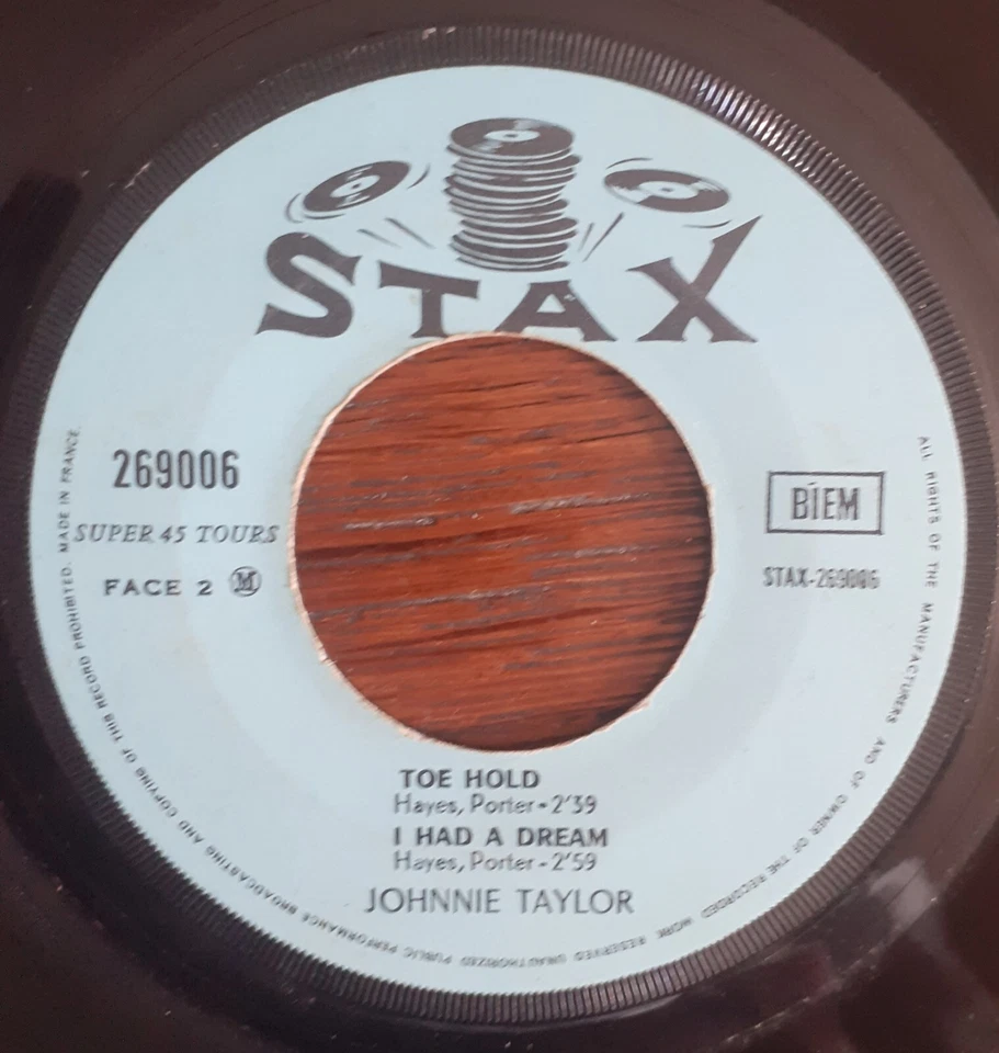 TRES RARE French EP 7" JOHNNIE TAYLOR  NORTHERN SOUL R&B 1967 Laminated - Photo 2/4