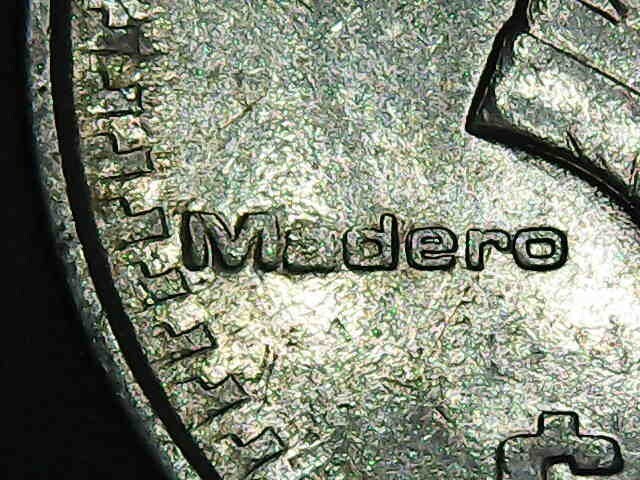 Doubling in $500 pesos Fco I Madero 1987 moneda con error de