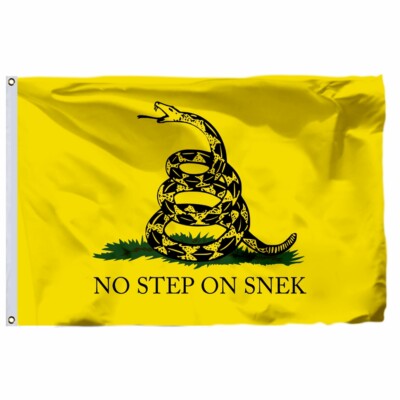 Liberty Or Death Black Don't Tread On Me Rattle Snake Flag  Jm