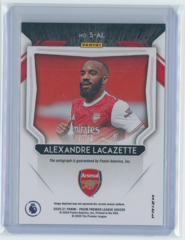 2020-21 Alexandre Lacazette Panini Prizm Red Stars Arsenal Autographed Card SSP - Image 2 of 3
