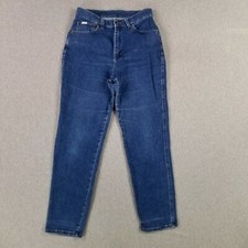 Vintage Lee Size 14 Women's Jeans Classic 90s High Rise Quality Denim Tapered