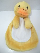 Yellow white duck pink cheeks security blanket SL Home Fashions lovey rounded